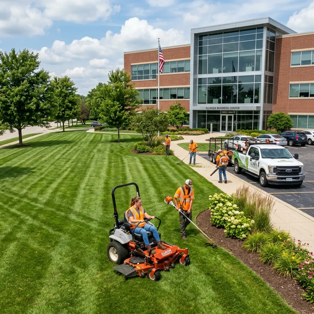 Smith Brothers Landscape crew at a job site